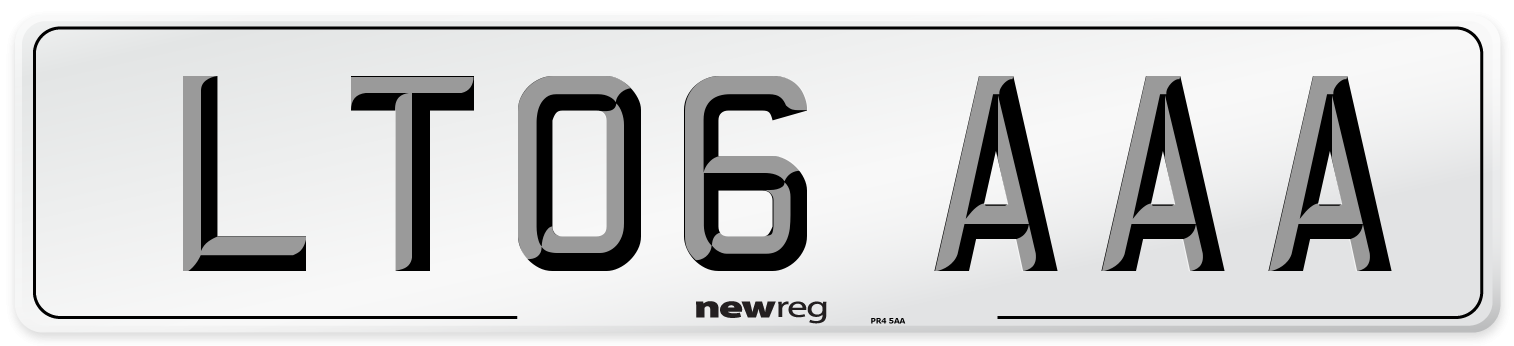 LT06 AAA Number Plate from New Reg